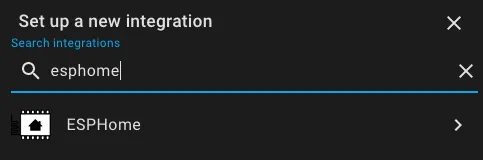 ESPHome Integration